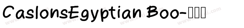 CaslonsEgyptian Boo字体转换